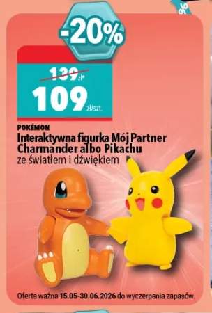 Interaktywna figurka Mój Partner Charmander Pokémon ze światłem i dźwiękiem +1 wariant