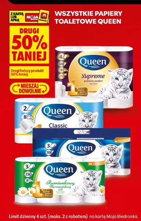 Papier toaletowy Queen Classic +3 warianty