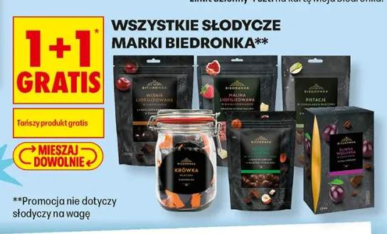 Wiśnie liofilizowane w czekoladzie Biedronka +5 wariantów