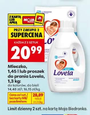 Mleczko do prania Lovela +1 wariant