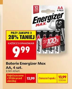 Baterie Energizer Max AA 4-pak