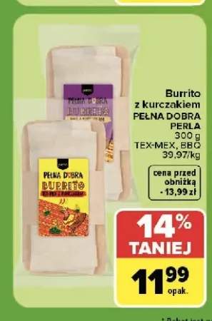 Burrito z kurczakiem Tex-Mex Pełna Dobra Perla +1 wariant