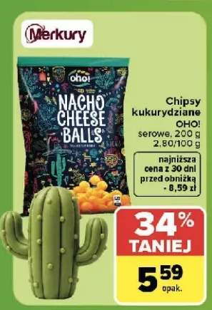 Chipsy kukurydziane Oho! serowe
