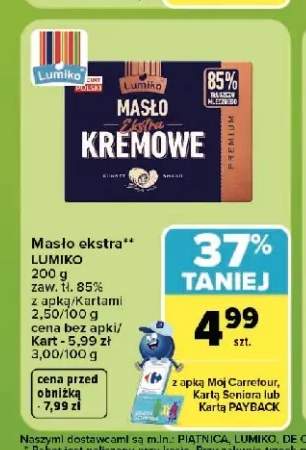 Masło ekstra Lumiko