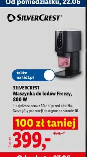 Maszynka do lodów Silvercrest Freezy