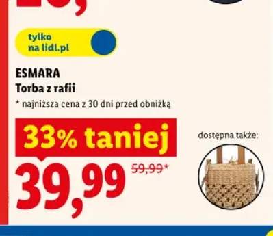 Torba z rafii Esmara