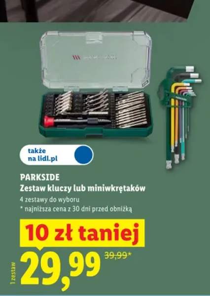 Zestaw kluczy Parkside +1 wariant