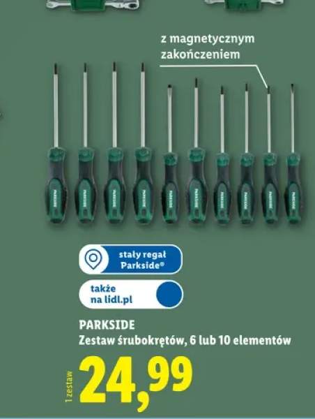 Zestaw śrubokrętów Parkside 6 elementów