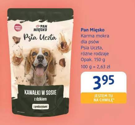 Karma mokra dla psów Pan Mięsko Psia Uczta