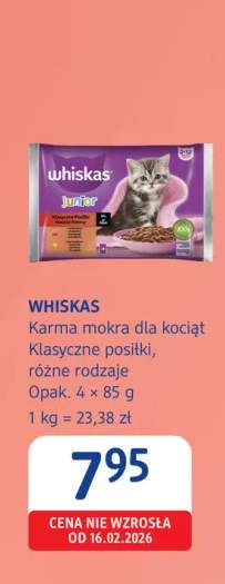 Karma mokra dla kociąt Whiskas Klasyczne posiłki