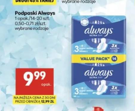 Podpaski Always Ultra Day