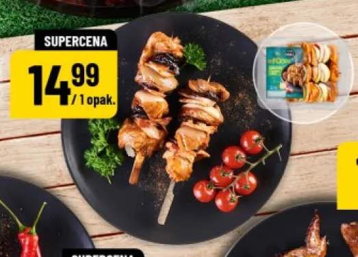 Szaszłyk drobiowy z boczkiem i cebulą Grill & Foody