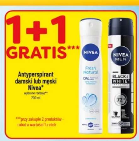Antyperspirant damski Nivea Fresh Natural +1 wariant