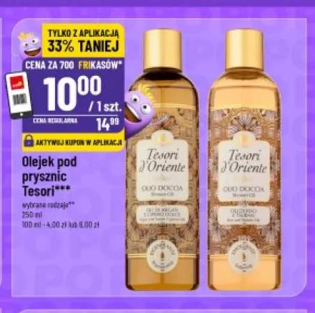Olejek pod prysznic Tesori d'Oriente Olio di Argan e Cipero Dolce +1 wariant