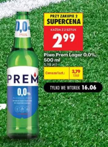 Piwo bezalkoholowe Prem Lager 0,0%