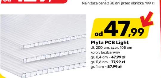 Płyta PCB Light gr. 1 cm +2 warianty