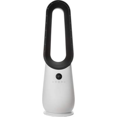 Wentylator bezłopatkowy z timerem biały 70W, 85cm