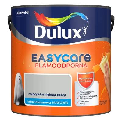 Farba plamoodporna Dulux Easy Care najpopularniejszy szary 2,5 l