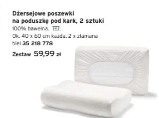 Dżersejowe poszewki na poduszkę pod kark Tchibo 2-pak