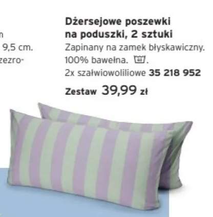 Dżersejowe poszewki na poduszki