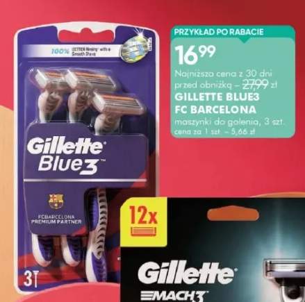Maszynki do golenia Gillette Blue3 FC Barcelona