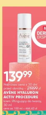 Krem liftingujący do twarzy Avène Hyaluron Activ B3 Procedure
