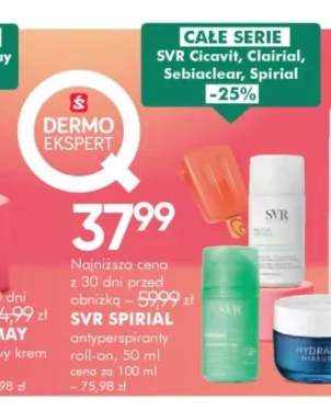 Antyperspirant roll-on SVR Spirial