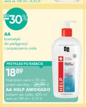 Balsam do ciała AA Help Awokado