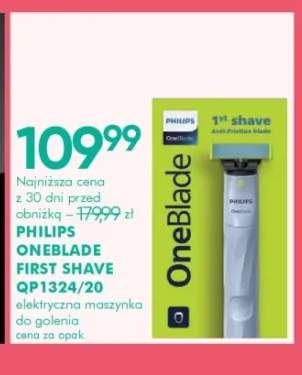 Elektryczna maszynka do golenia Philips OneBlade First Shave QP1324/20