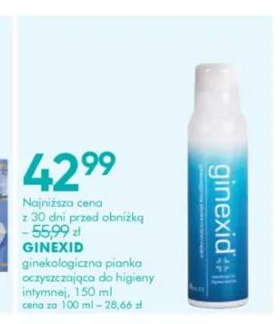 Ginekologiczna pianka oczyszczająca do higieny intymnej Ginexid