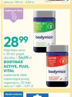 Suplement diety Bodymax Active +2 warianty