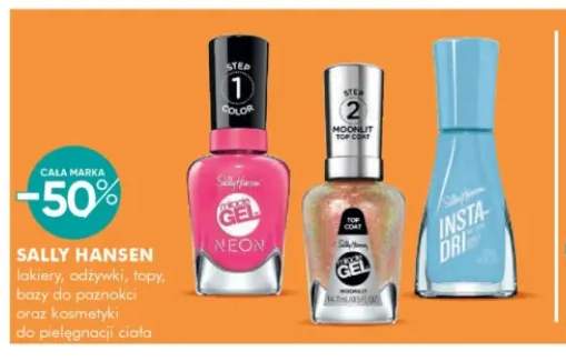 Lakiery odżywki topy bazy do paznokci oraz kosmetyki do pielęgnacji ciała Sally Hansen