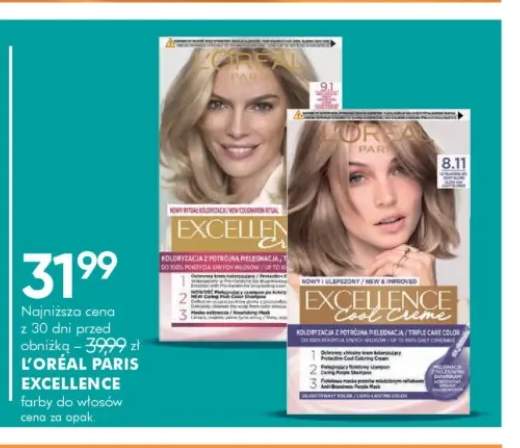 Farba do włosów L'Oréal Paris Excellence Creme +1 wariant
