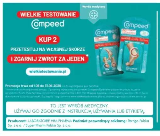 Plastry na pęcherze Compeed