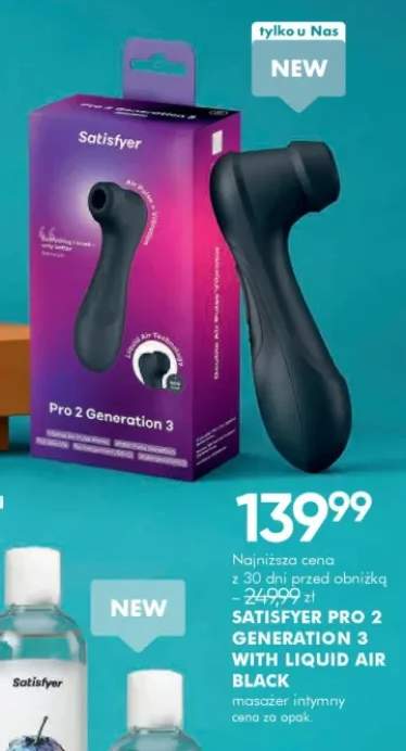 Masażer intymny Satisfyer Pro 2 Generation 3 with Liquid Air Black