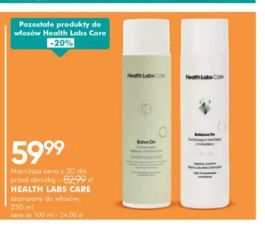 Szampon do włosów Health Labs Care Solve On +1 wariant