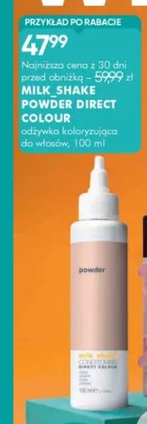 Odżywka koloryzująca do włosów Milk_Shake Powder Direct Colour