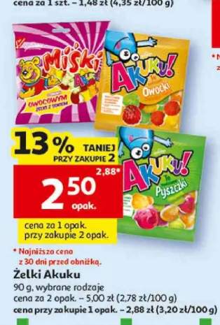Żelki Akuku! Miśki +2 warianty
