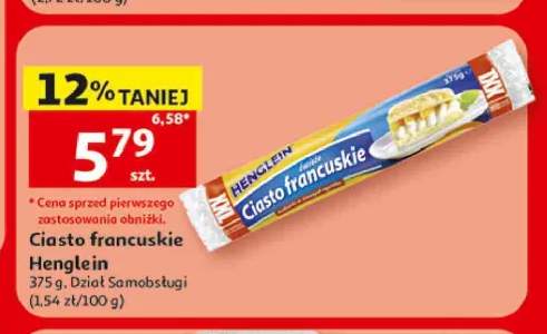 Ciasto francuskie Henglein