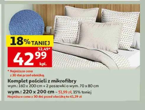 Komplet pościeli z mikrofibry Actuel 160x200 cm +1 wariant
