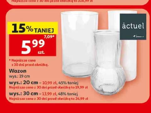 Wazon Actuel wys. 19 cm +2 warianty