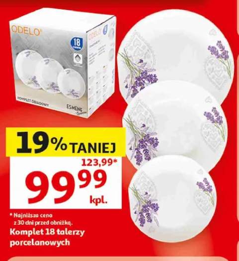 Komplet talerzy porcelanowych Odelo Esmene 18-pak