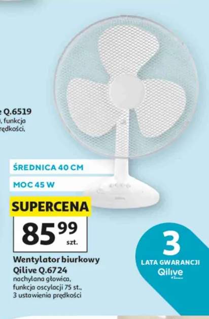 Wentylator biurkowy Qilive Q.6724