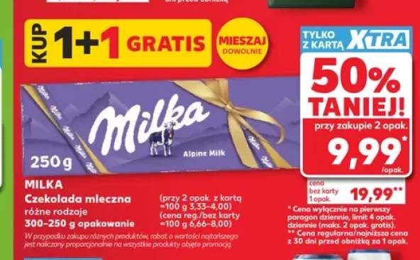 Czekolada mleczna Milka