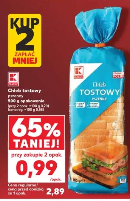 Chleb tostowy pszenny K-Classic