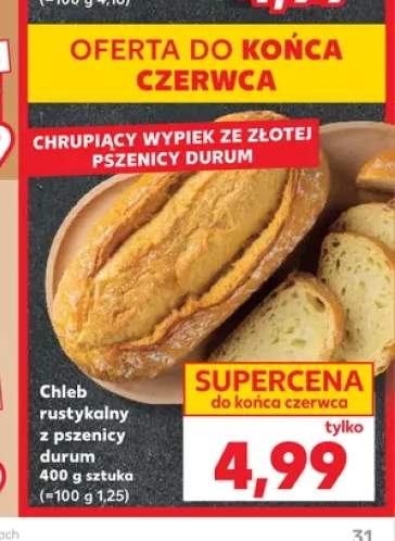 Chleb rustykalny z pszenicy durum