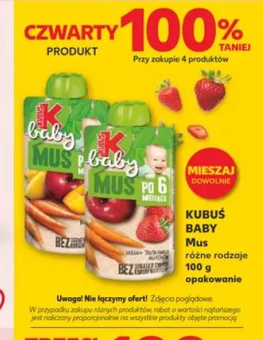 Mus jabłko banan Kubuś Baby +1 wariant