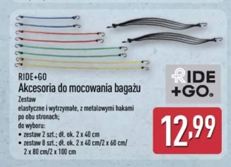 Akcesoria do mocowania bagażu Ride+Go 2-pak +1 wariant