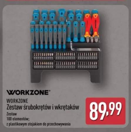 Zestaw śrubokrętów i wkrętaków WORKZONE