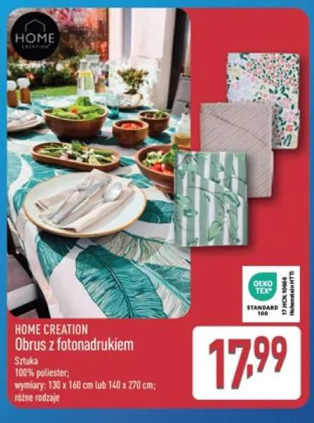 Obrus z fotonadrukiem Home Creation